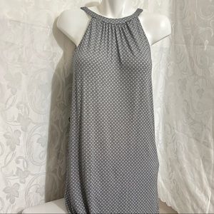 Old Navy Black and White Sleeveless Cotton Blend Maxi Dress
